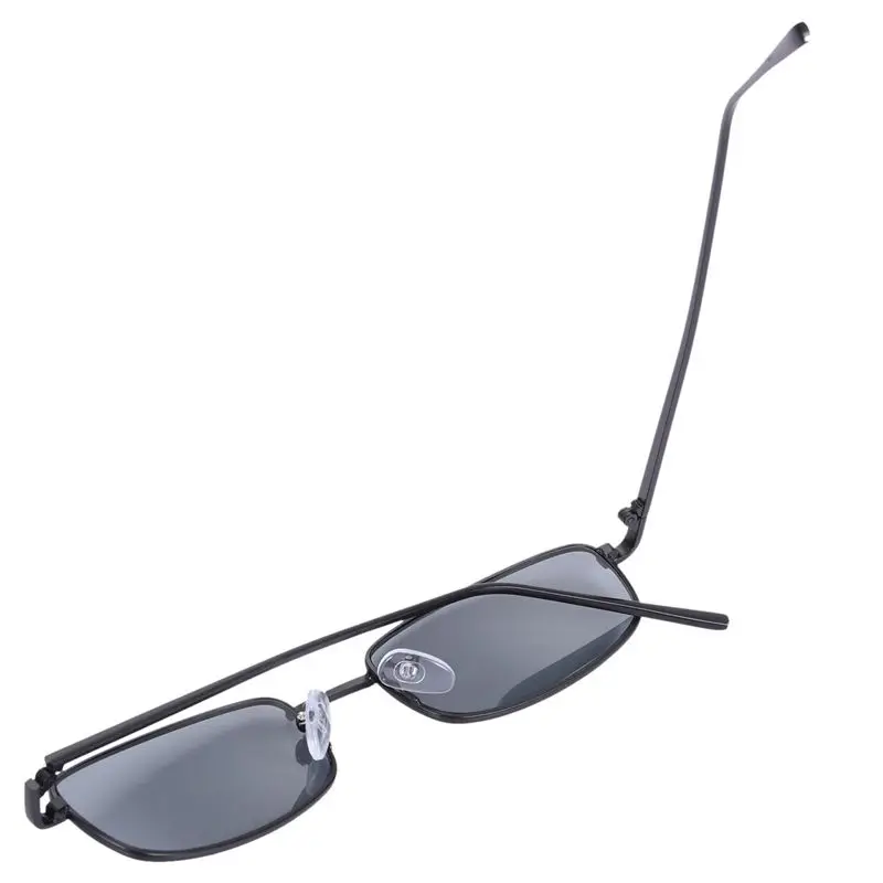 TEXU 3X Vintage Sunglasses Women Men Rectangle Glasses Small Retro Shades Sunglasses Women S8004 Black Frame Grey