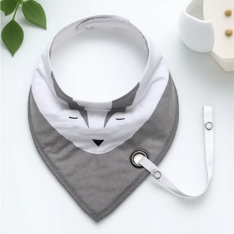 

Детское полотенце для слюны с отверстием, цепочка для соски, водонепроницаемое, против грязи, двойной нагрудник, карман, треугольный дизайн