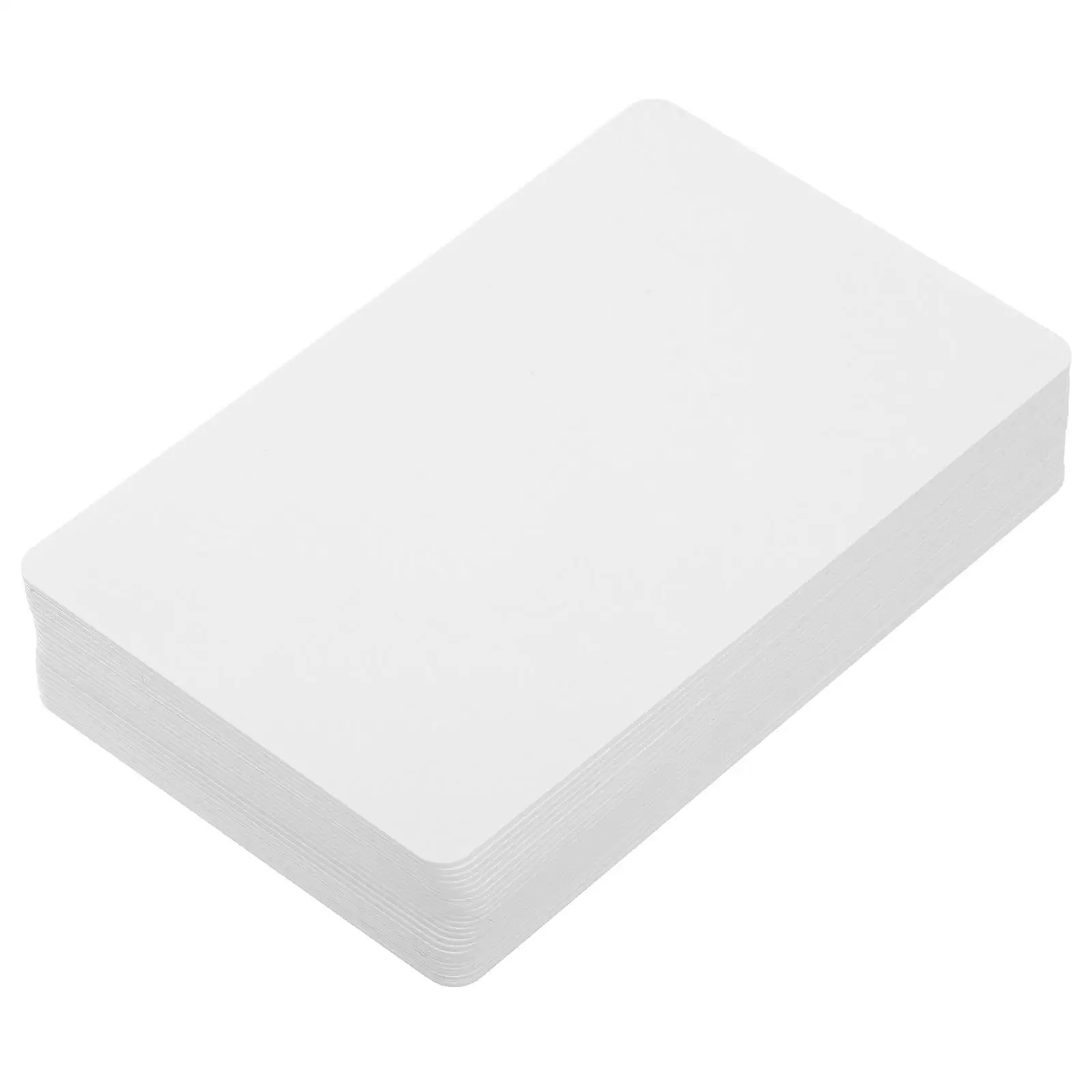 20 Pcs Business Cards Print White Blank Pvc Plastic Id Badge Identification Badges Sublimation Blanks