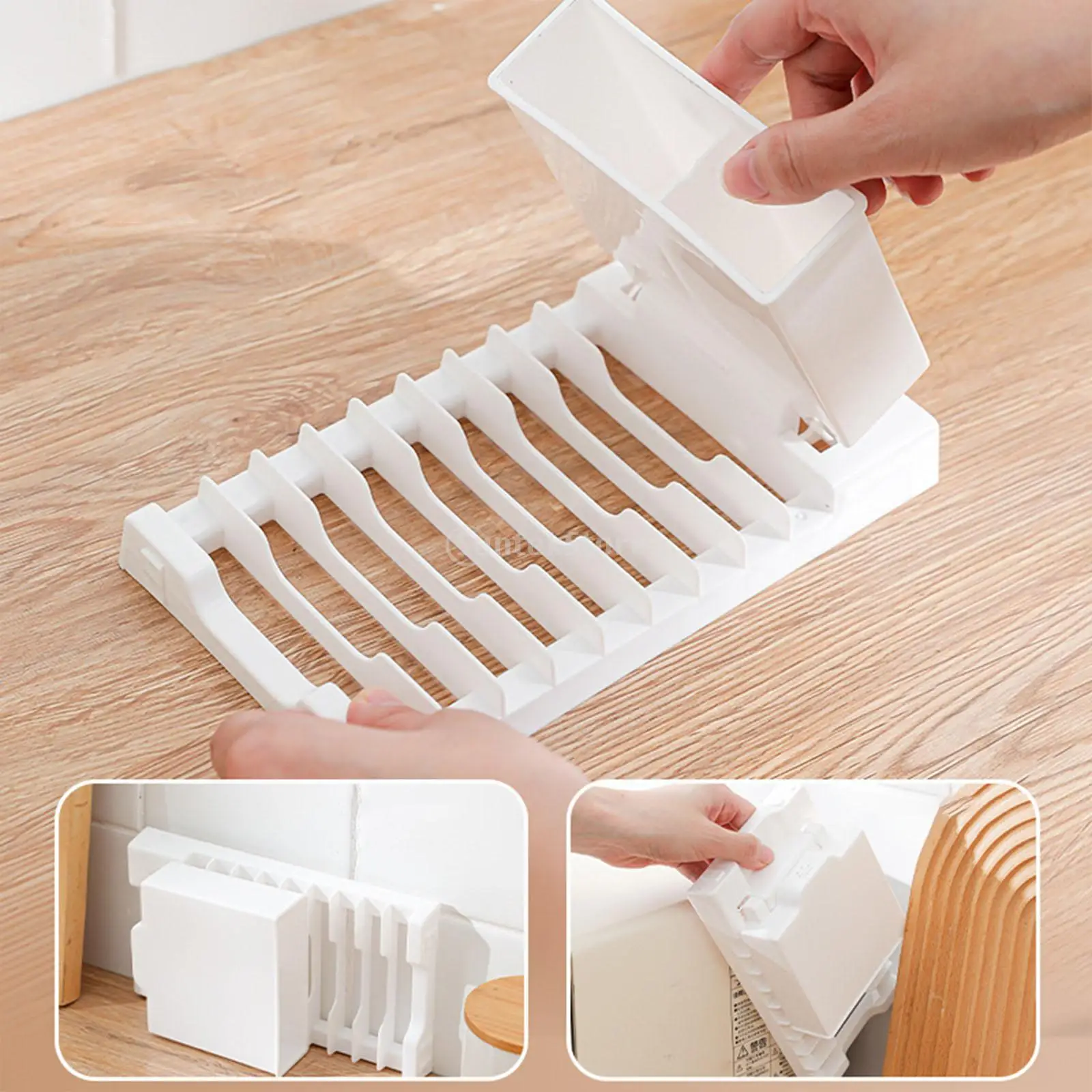 Simplicity Dish Drying Rack Kitchen Rack Space Saving Foldable Gadget Cutlery Holder Decoration Drainer Tray for Kitchen Counter