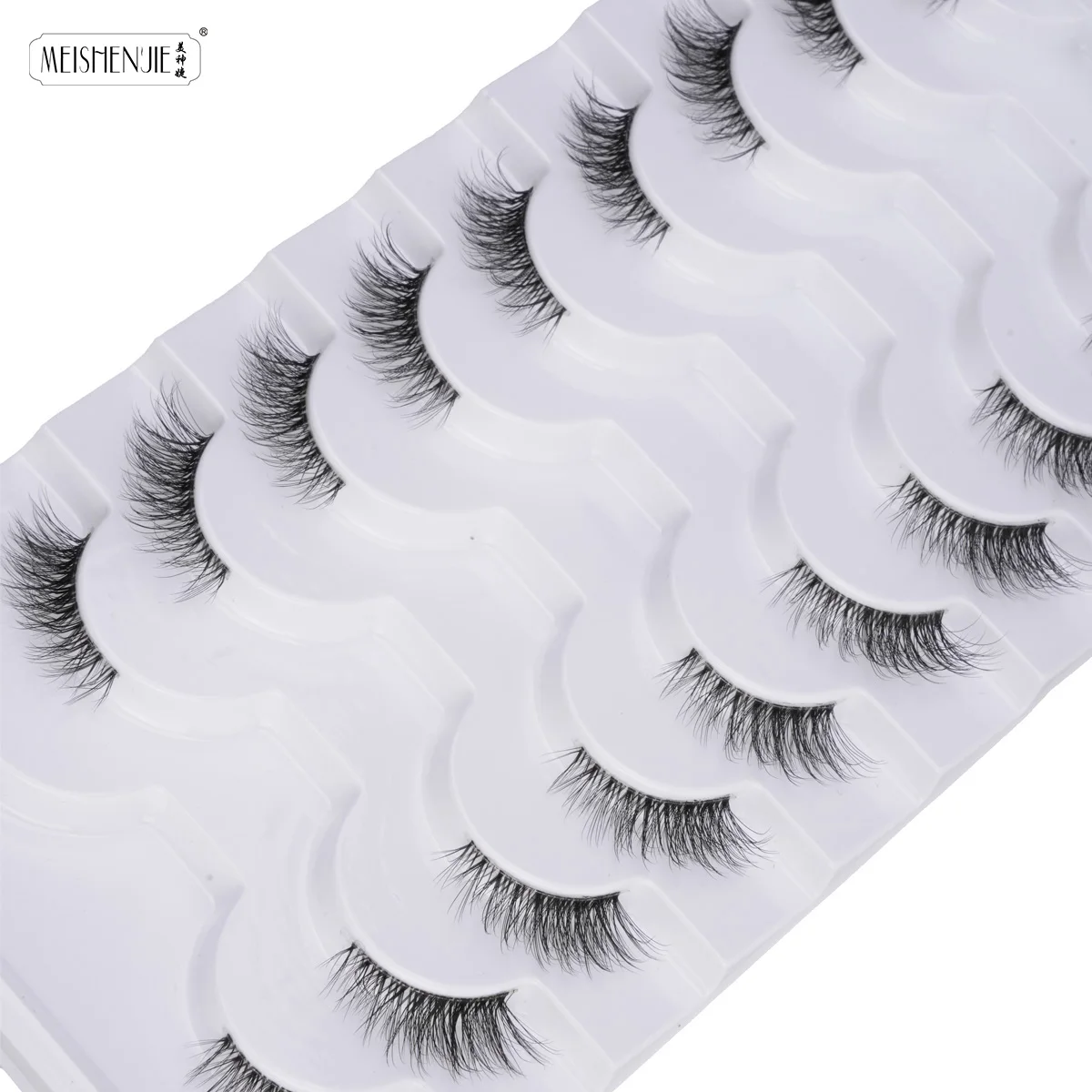 Fake Eyelashes 3/6/10 Pairs Half Lashes Cat Eyelash Natural Long Handmade Fluffy 3D Mink Lashes Extension Make up Beauty Cilios