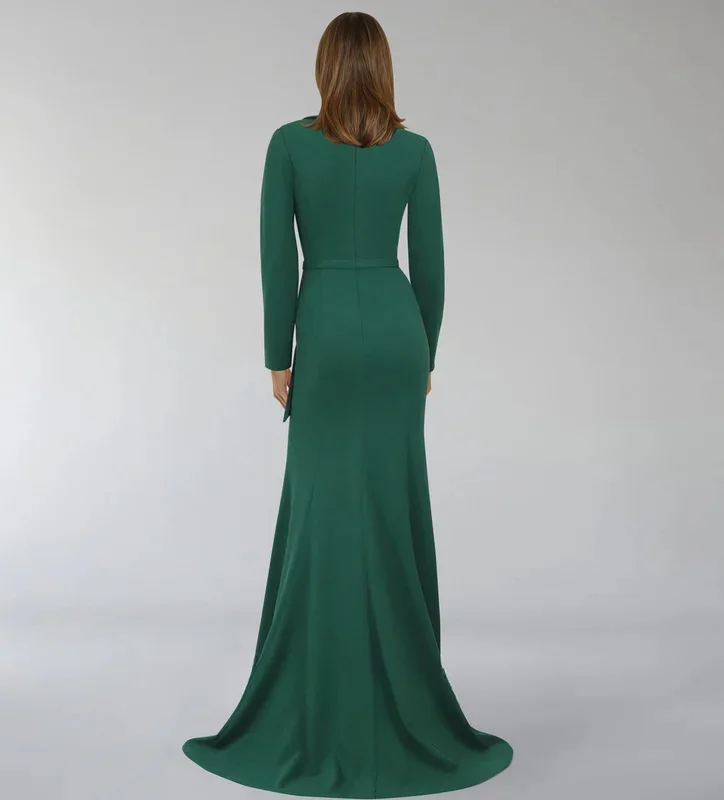 Robe de soirée en pansement de satin pour femmes, robes de Rhvertes classiques, blazer à paillettes, volants, quelle que soit la soirée formelle, habillé