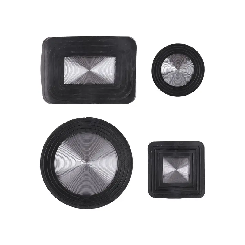 RMWIN-4 Pcs Japanese Ikebana Kenzan Kit For Flower Arrangement,2.4In Round,1.6In Square,2.1In X 1.4In Rectangle & 1.In Round