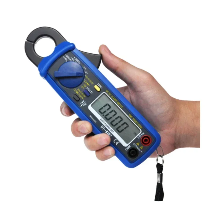 DT-9702 Handheld Small Jaw Clamp Meter AC Leakage Tester AC/DC High-precision Multimeter Digital Clamp Meter