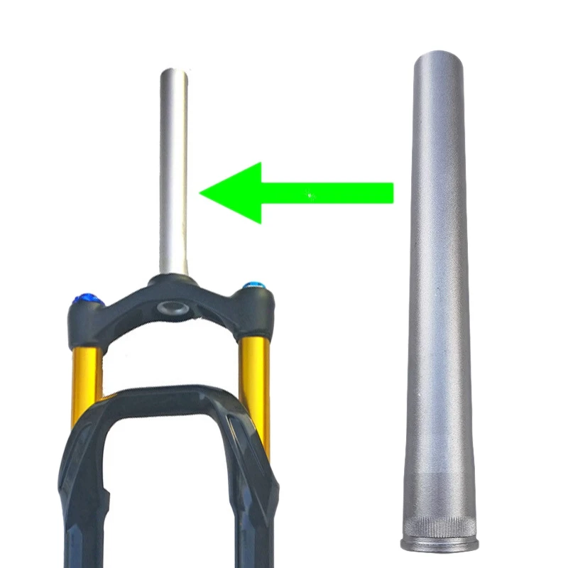 Strumenti di sostituzione del tubo della testa della forcella anteriore della bicicletta in lega di alluminio estensione del tubo della forcella del