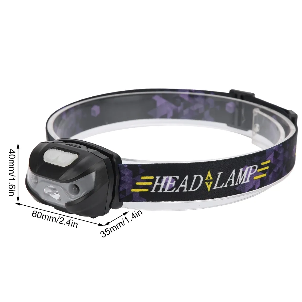 High Brightness Sensing Headlamp Waterproof Body Senso Head Light Adjustable Rechargeable Camping Front Light