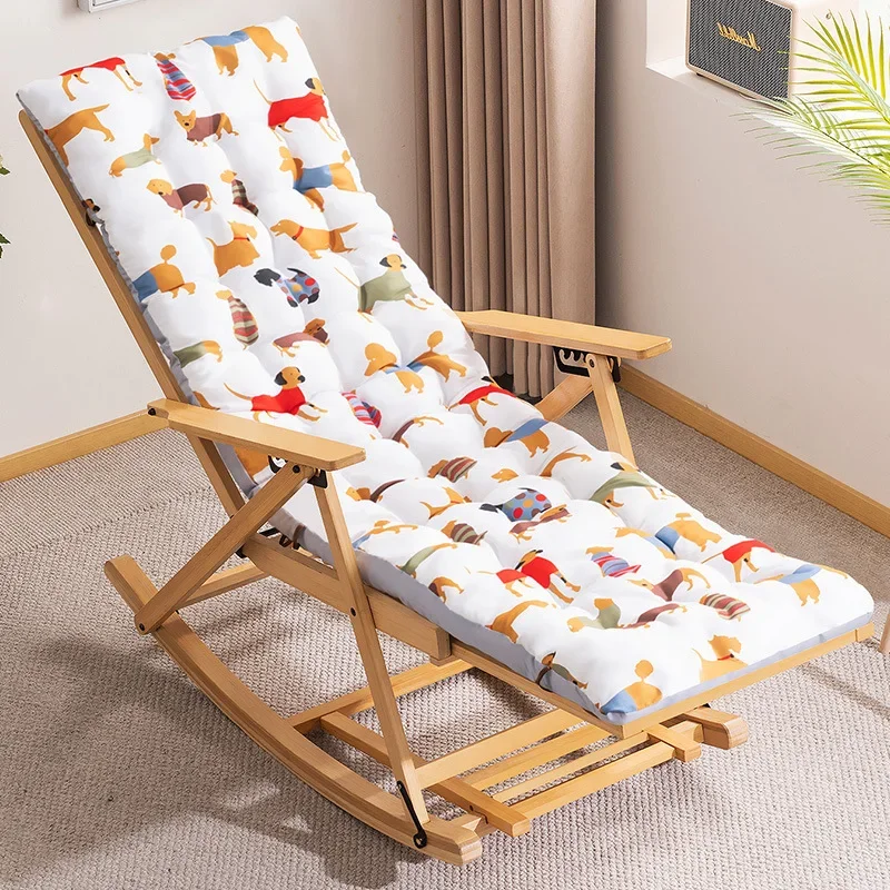 Chaise Lounge Rocking Chair Cushion Breathable Comfortable High Resilience Bolster Autumn Winter Home Extend Thickened Cushions