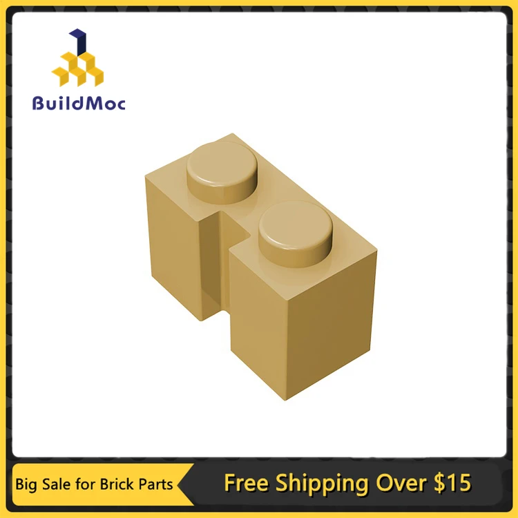 10Pcs MOC Parts 4216 Brick Modified 1 x 2 with Groove Compatible Bricks DIY Building Blocks Particle Kid Puzzle Brain Toy Gift