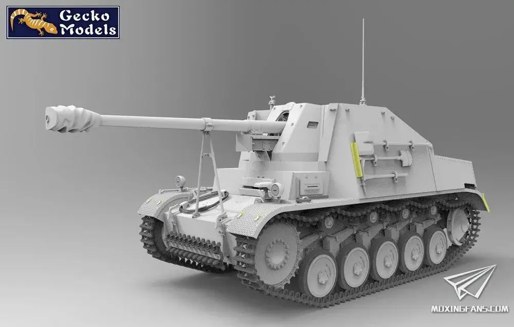 

Модель Gecko 16GM0010 Panzer Jagger II для PaK 40 Sd Kfz.131 (ранняя версия) 1/16, пластиковый масштабный конструктор.