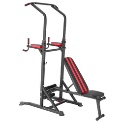 Home Gym Strength Training Workout Equipment Multifunctional Push Up Dip Station Pull Up Bar Power Tower Dip Station