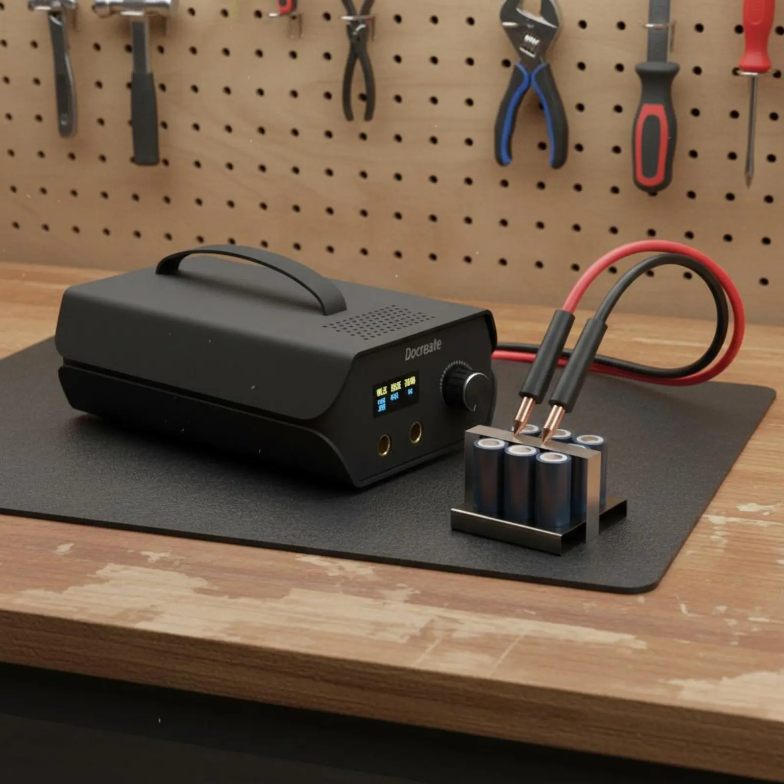 Nickel Strip Point Welder DIY Capacitor Point Welder Power Tool Digital Display LCD Screen for Workshop, Repair Bench