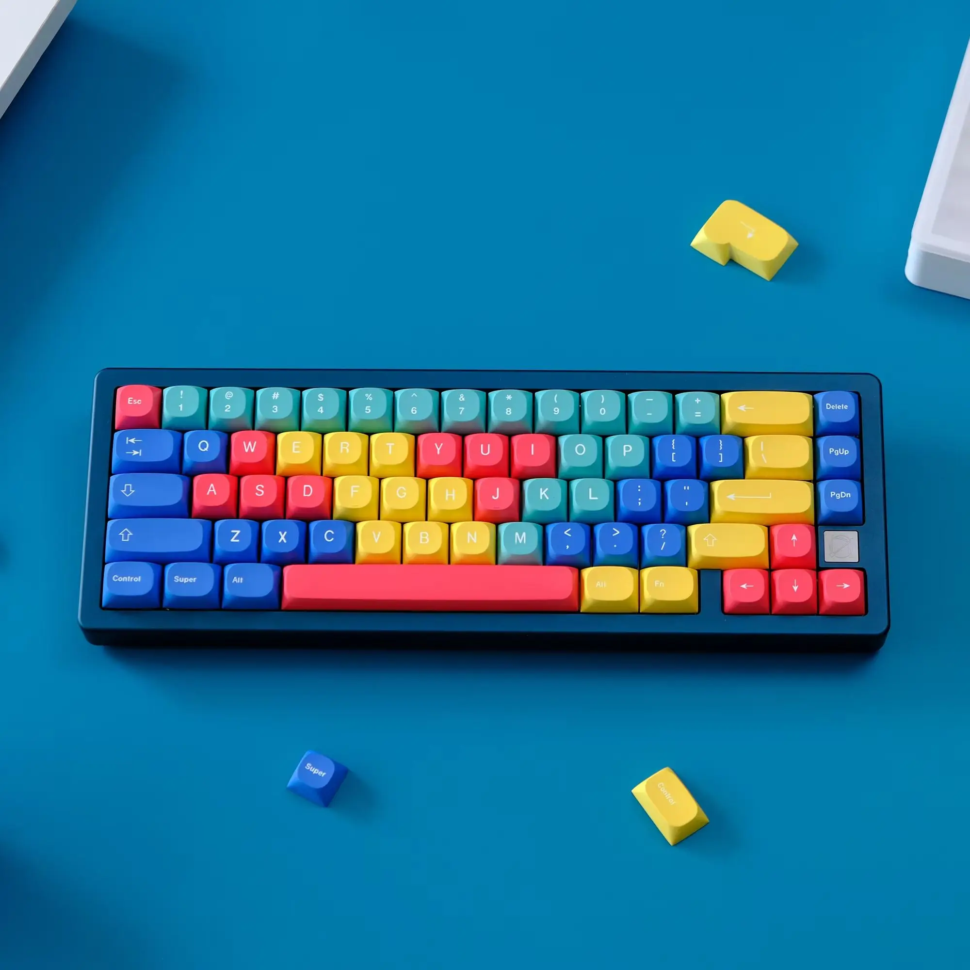 Imagem -05 - Perfil Gmk Painel Keycaps Keycap Gradiente Brilhante Sublimação Pbt Dye Fit para mx Switch Acessórios Teclado Mecânico ma