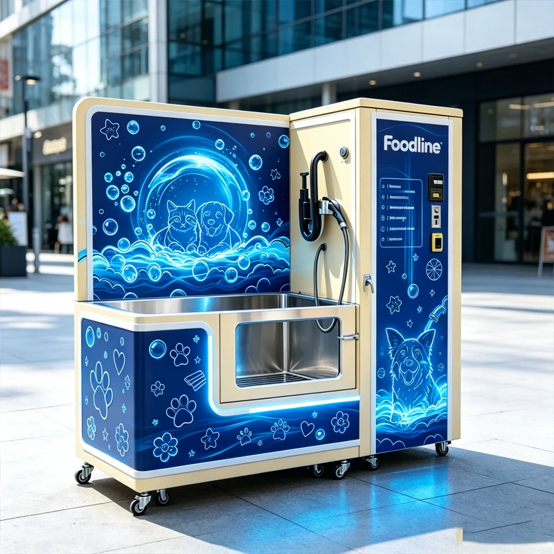 Customizable Self Service Pet Wash Station Automatic Water Circulation Dog Bathing Machine For Commercial Use