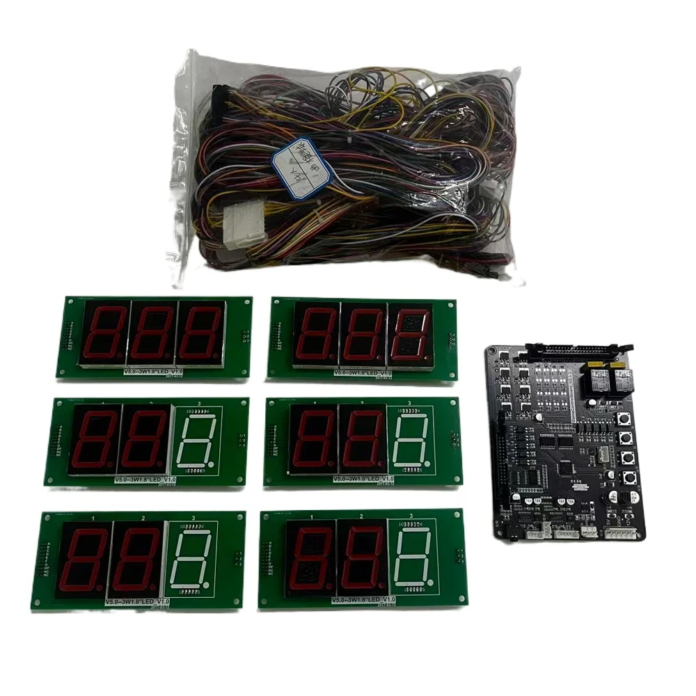 Lastest 4 Players Airhocky Kit Arcade Operated Game Simulator Kit Support English With Ticket Dispenser Version