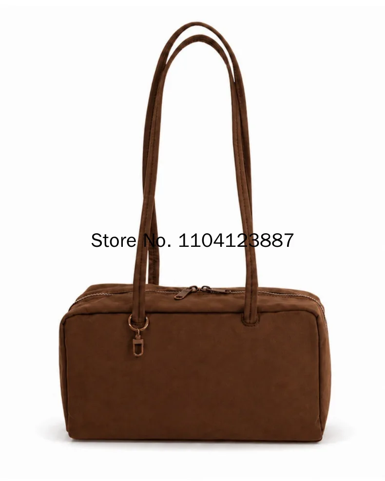 Nylon Quadratische Schultertasche Große Kapazität Canvas-Handtasche Leichte Reißverschluss-Tragetasche Tägliche Pendler-Reisetasche Aufbewahrungstasche Fitness-Geschenk – Detail 16