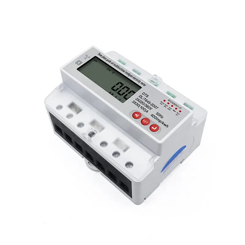 Exquisite-Smart Electricity Meter 3-Phase Multifunction 100A 380V RS485 Communication Kwh Power Voltage Current Meter