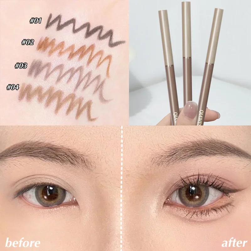 Waterdichte Eyeliner Gel Potlood Matte Liggende Zijderupsen Pen Bruin Zwart Blijvend Niet Bloeiend Sneldrogende Eyeliner Pen Ogen Make-Up