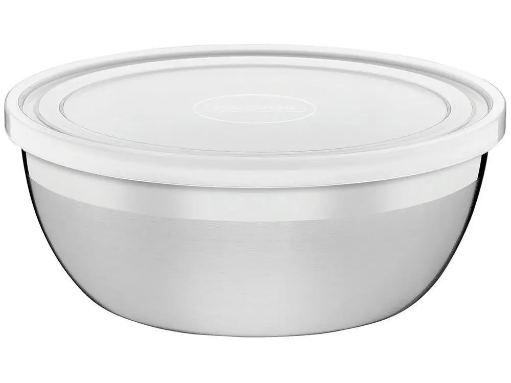 Pote de Inox Tramontina com Tampa Redondo 800ml
