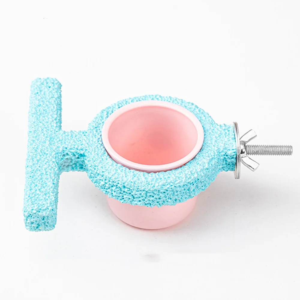 

Resin Bird Cage Feeder Non-slip Wear-resistant Paw Grinding Sticks Parrot Biting Rod Jumping Platform Bird Perch Stand Exercise