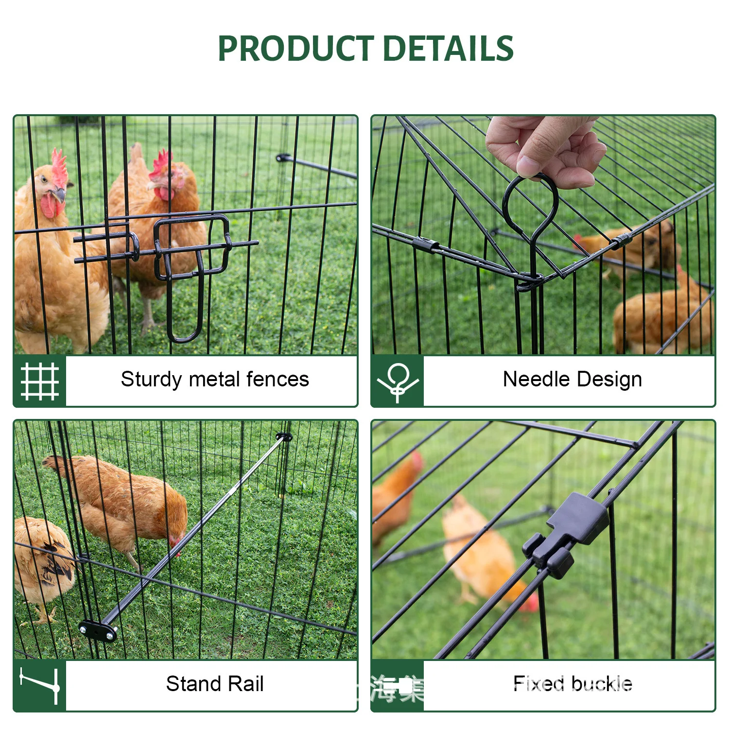 Chicken  Duck Rabbit Cages Can Be Folded And Disassembled With Rainproof Cloth For Outdoor Poultry Breeding