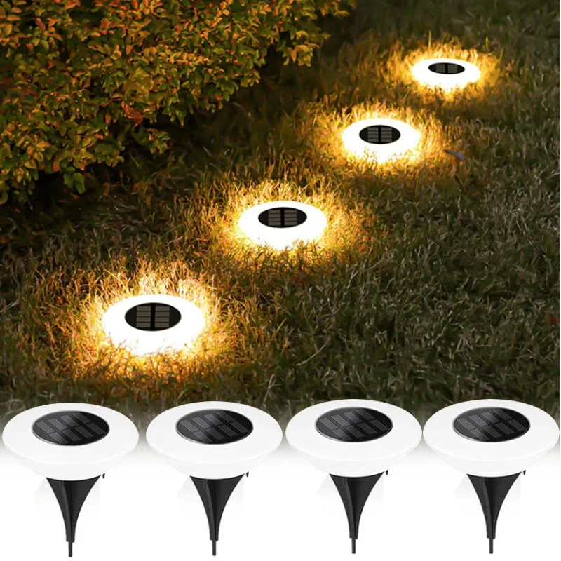 1/4Pcs Solar Step Lights Outdoor LED Lamp Garden Landscape Lighting Waterproof LED Path Light for Pathway Patio Driveway Decor
