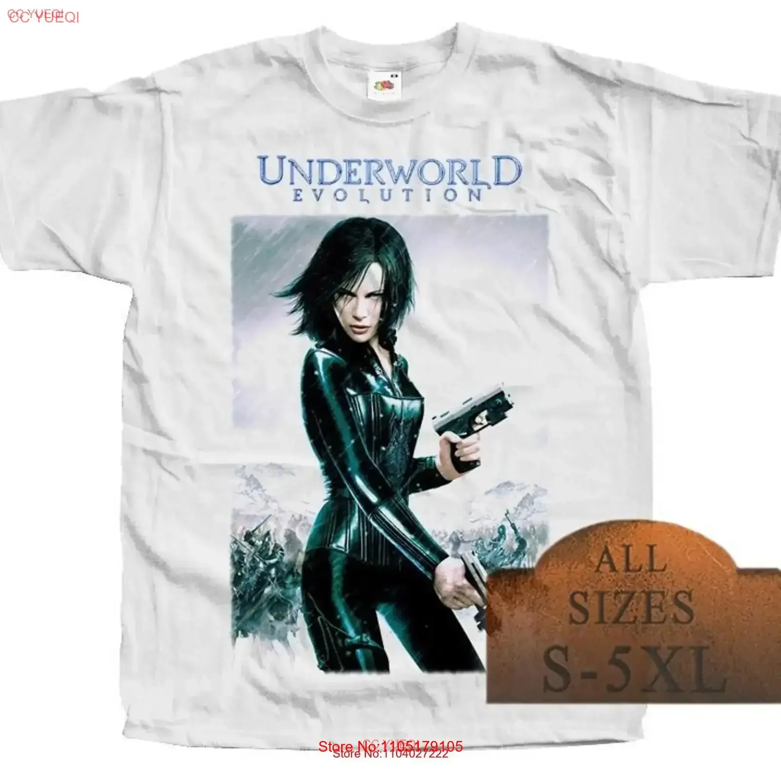 Underworld 2 Evolution V2 Horror Movie Poster T SHIRT Black All sizes S 5XL Cotton vintage Washed Unisex Slightly Stretched