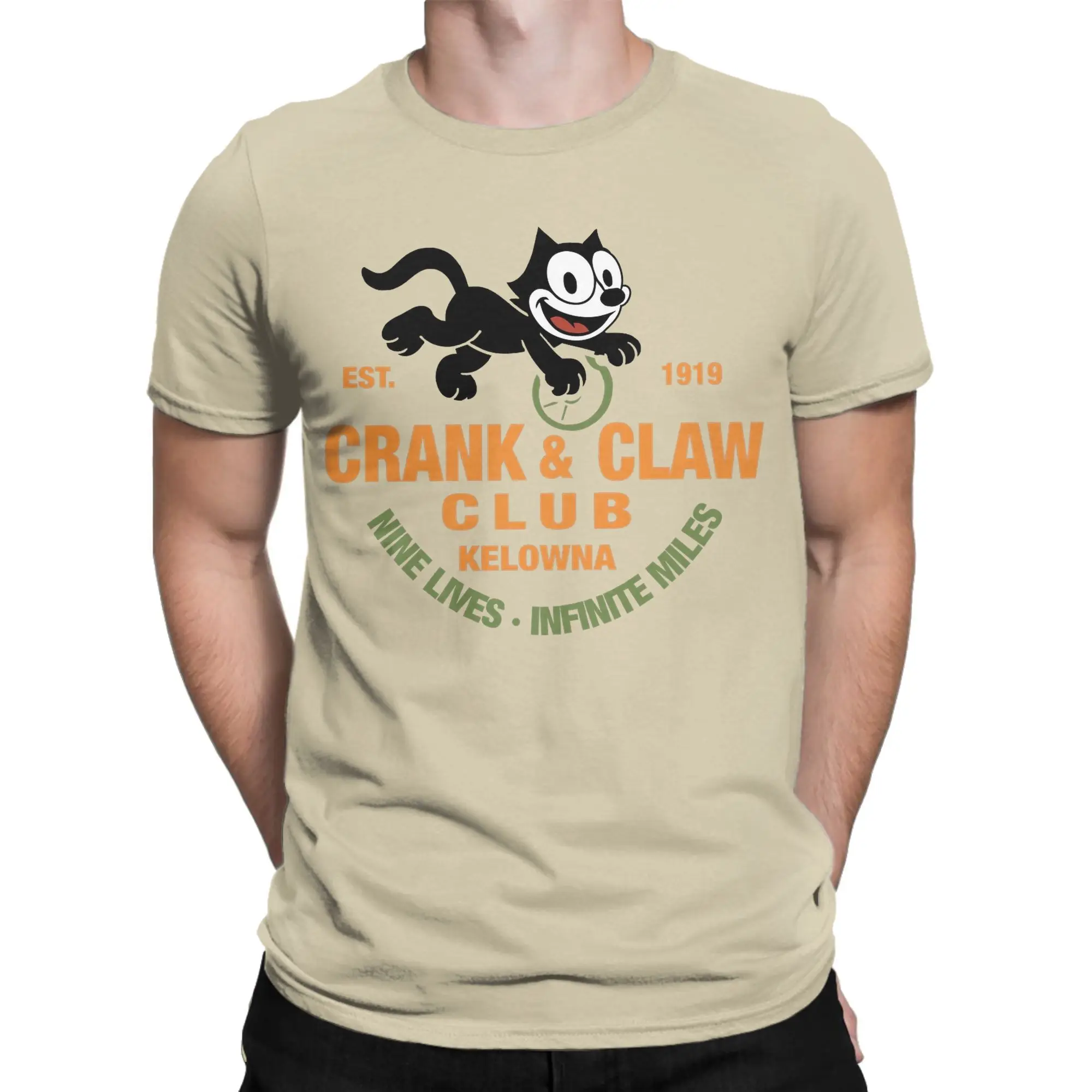 F-Felix the Cat - Crank & Claw Club Kelowna  Apparel Men Women T Shirt Cotton Tee New Arrival  Tops T-shirt