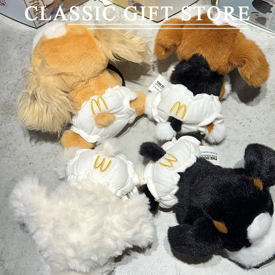 McDonald's Big Head Dog ของเล่นตุ๊กตา Golden ตุ๊กตาสัตว์ของเล่นน่ารักอุปกรณ์เสริมน่ารักอุปกรณ์เสริมของขวัญของเล่นสําหรับเด็กคริสต์มาส