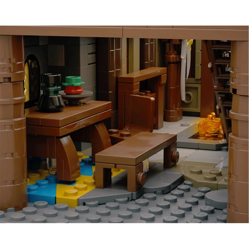 2772-teiliges Konstruktionsset Whiterun Breezehome Haus MOC Anpassbares Modulares Baustein-Design-Modell DIY Urlaubsspielzeug Geschenke