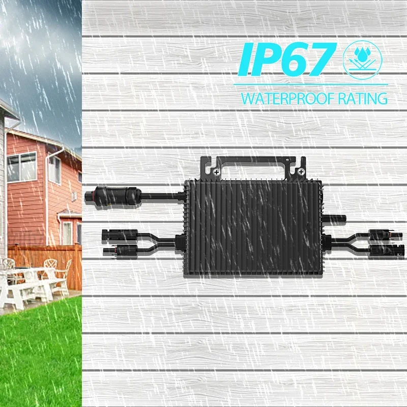 Sukflow MPPT Micro Inverter 800W Solar Grid Tie IP67 Pure Sine Wave Power Inverters with WIFI for Home Garden Outdoor Use