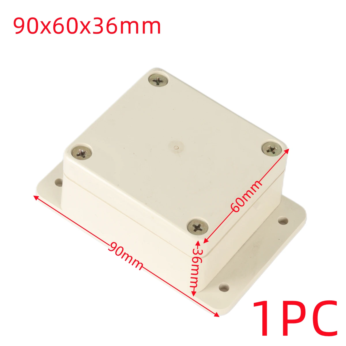 1PC White DIY ABS Plastic Project Box Storage Case Housing Instrument Case Enclosure Boxes Electronic Supplies