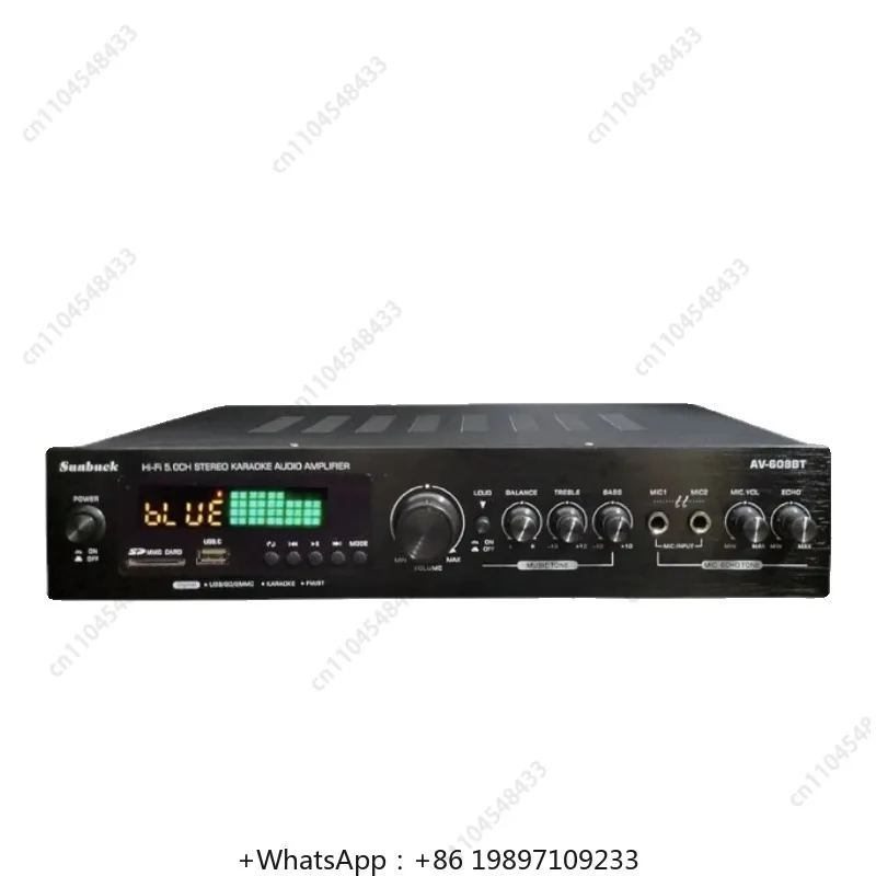 AV-628BT5 قناة 600 واط عالية الطاقة منزل عقد المكونات في بطاقة بلوتوث مكبر كهربائي عبر الحدود مضخم الصوت K سحب موافق الصوت