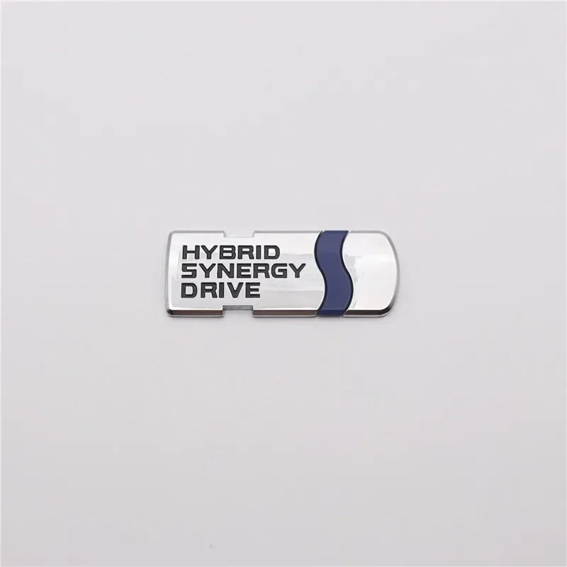 3D Metallo Nero Cromato IBRIDO Synergy Drive Logo Emblema Auto Parafango Distintivo Tronco Decal Per Toyota Camry Auto Adesivo Accessori