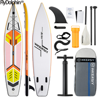11 Foot 6 Inch Inflatable Windsurf SUP Anti-skid Kayak with Youth and Adult SUP Accessories Outdoor Water Sports Surfboard