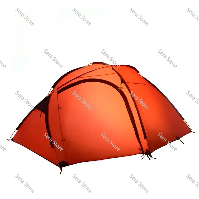 1.25kg 1 person ultra-light aluminum pole backpack tent 15D nylon 2 side silicone coating anti-tear waterproof camping tent