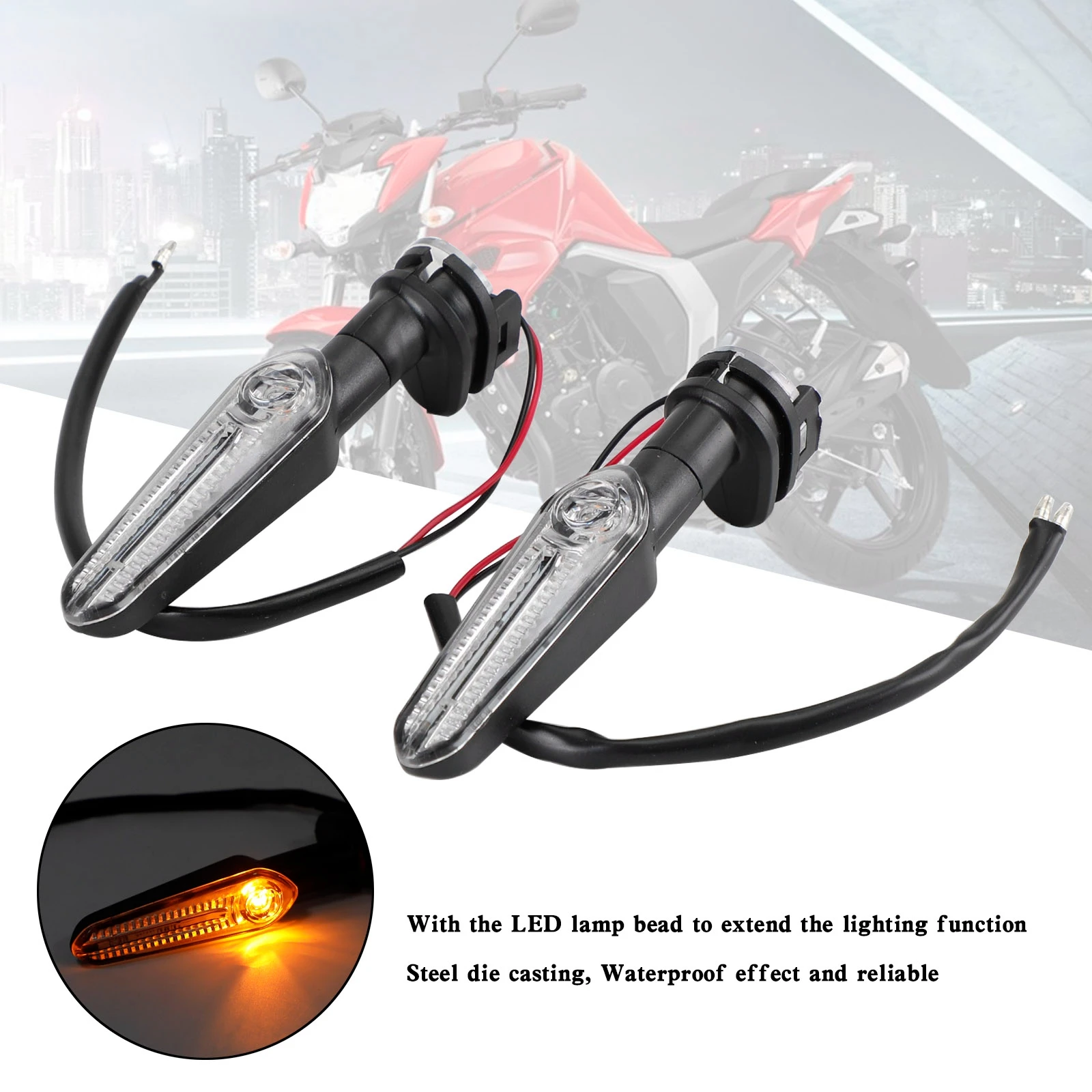 

Artudatech LED Refraction Blinker Turn Signal Light For YAMAHA MT-25 MT-03 MT-07 MT-09 T7