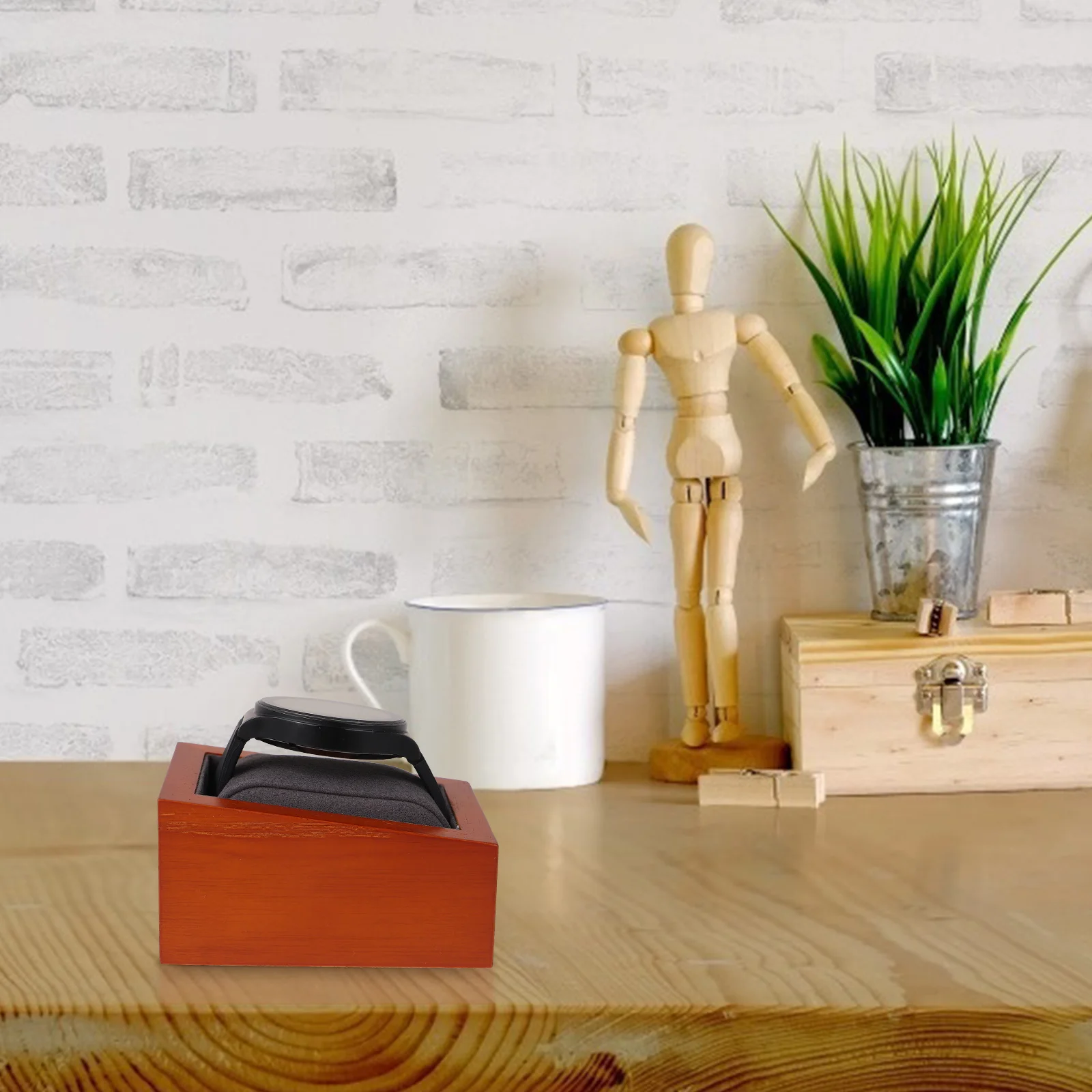 

Watch Box Organizer Wooden Minimalist Design Exquisite Jewelry Storage Durable Stable Scratch Resistant Upscale Look