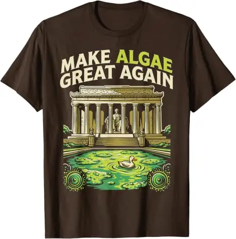 Lustiges „Make Algae Great Again“ Lincoln Reflecting Pool Midterm Frog T-Shirt Y2k Ästhetisches Maga Sarkastisches Witz-T-Shirt Streetwear Geschenke – Detail 5