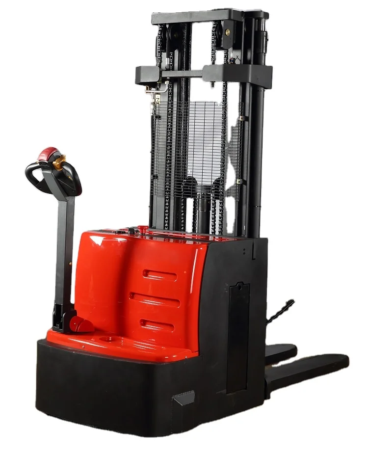 Space Saving Walkie Pallet Stacker 2Ton Electric Stacker 3.5m Lift Height Battery Powered Material Truck