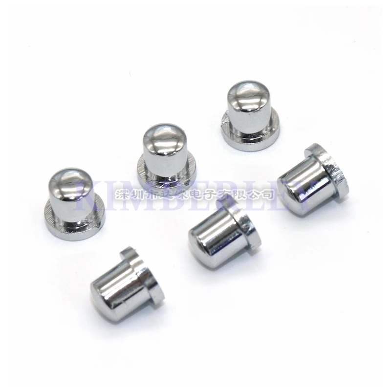 20PCS Factory Direct Sales 7.5*9.5MM Silver Electroplated Button Cap Plastic Button Cap Tap Switch Cap Tap Cap