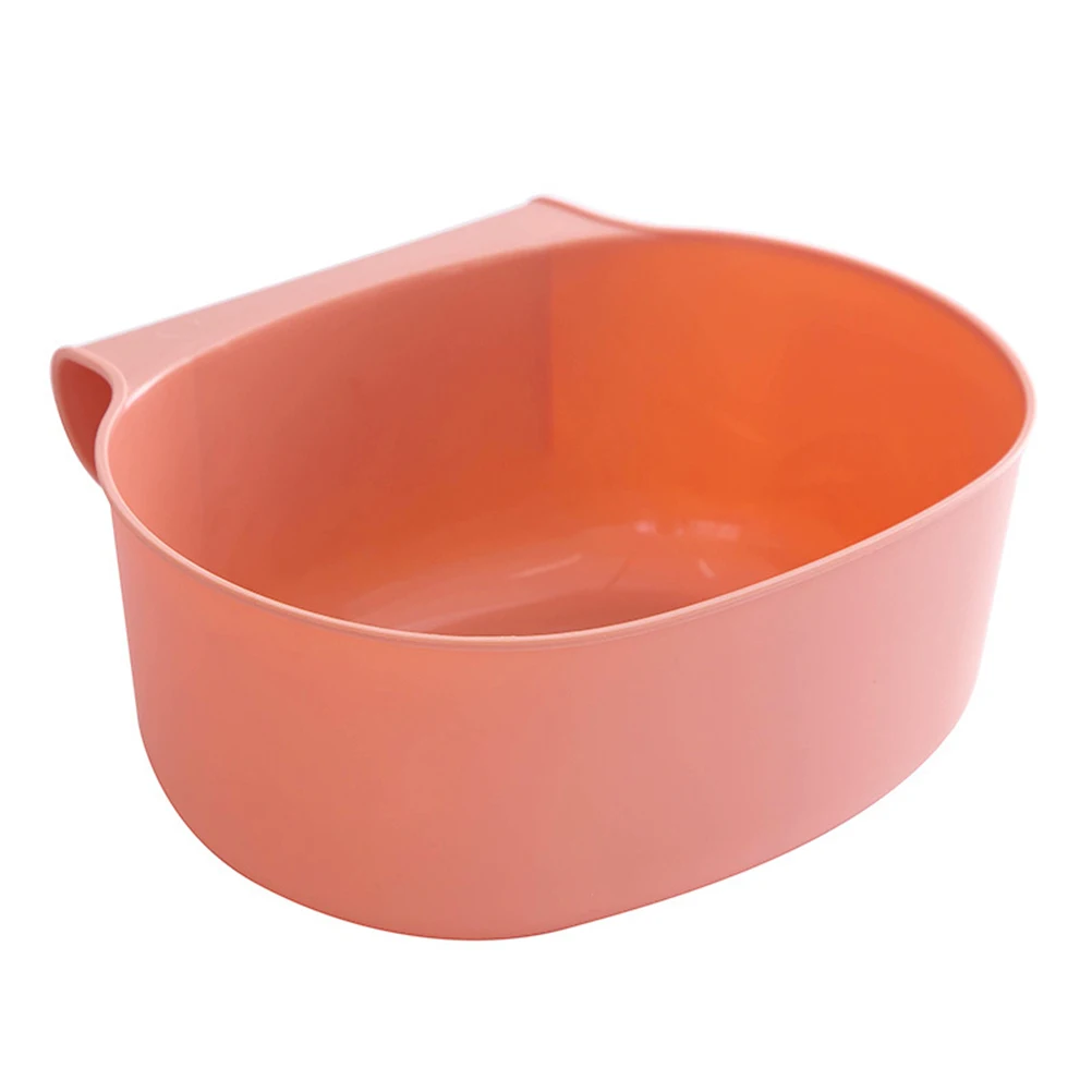 

Plastic Pink Cabinet Door-Mount Hanging Trash Can Large Capacity Storage Wastebasket Space Saving Hanging Waste Basket