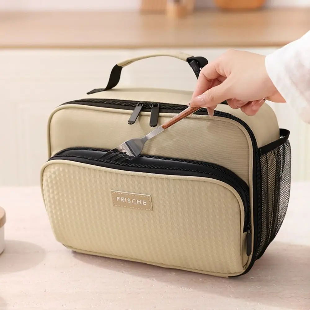 

Fashion Insulation Thermal Lunch Bag Handbag Reusable Picnic Bag Thermal Waterproof Food Storage Pouch Camping