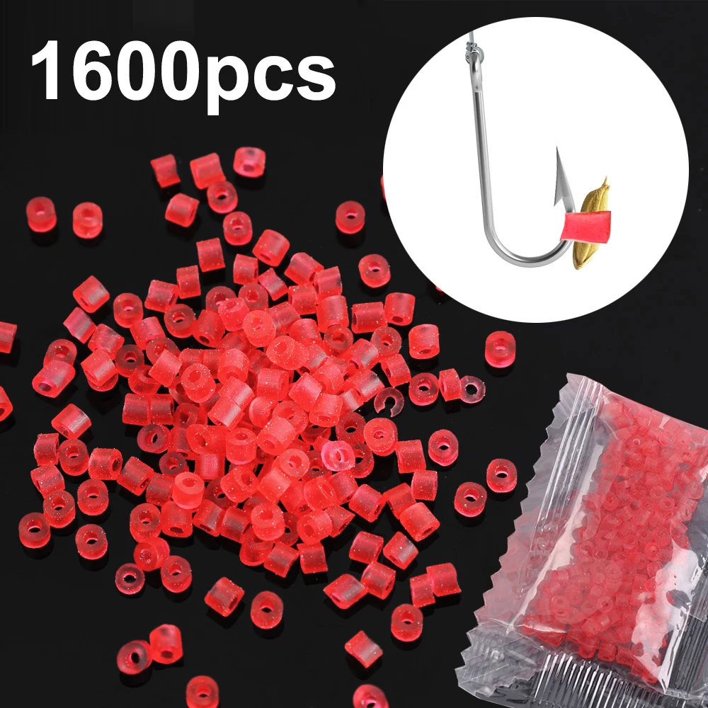 Elastic Latex Raw Material Red Fish Tackle Rubber Band Artificial Bloodworm Bait Granulator Insect Clip Fishing Accessories