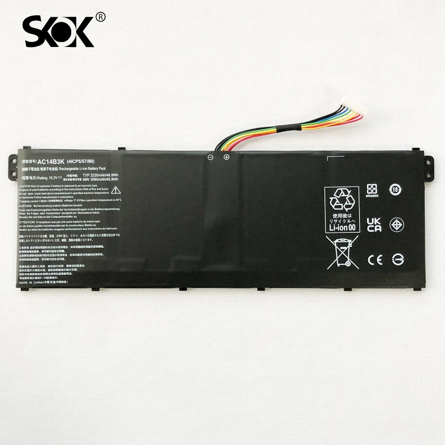 AC14B3K Laptop Battery Replacement for Acer Chromebook CB3-511 CB3-531 Swift SF314-51 Aspire R3 R3-131T R5 R5-571T/571TG Series