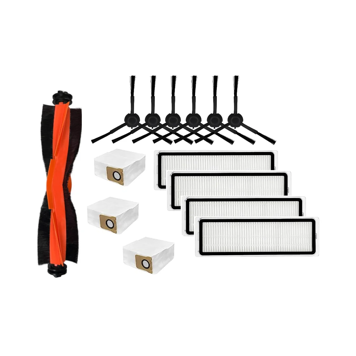 Aspirador Acessórios para Robô, Escova Lateral Principal, Saco De Pó, X20 Pro, 14PCs