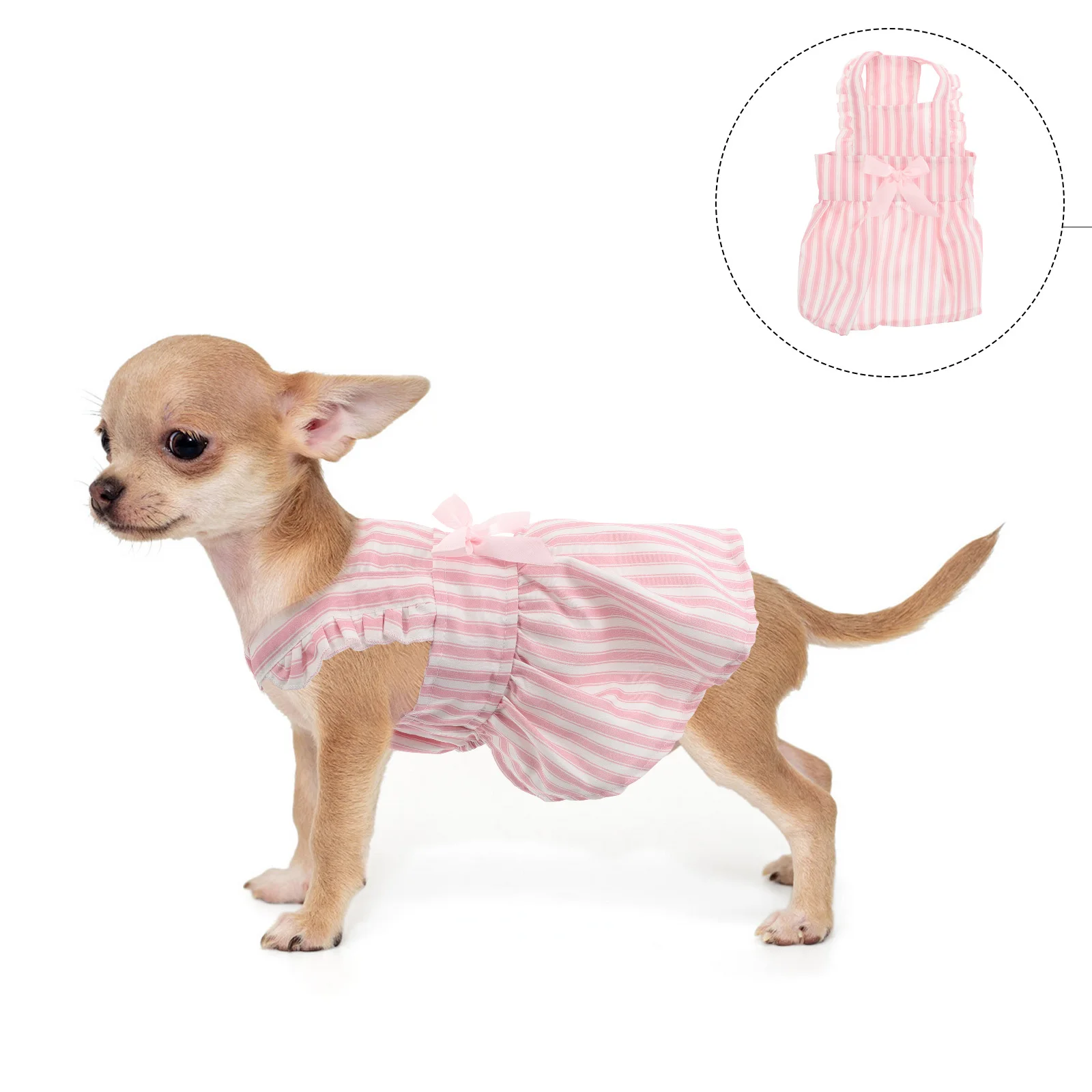 

Dog Dress for Small Dogs Cute Sleeveless Summer Pet Skirt Stylish Comfortable Breathable Fabric Ideal for Daily Wear Holiday