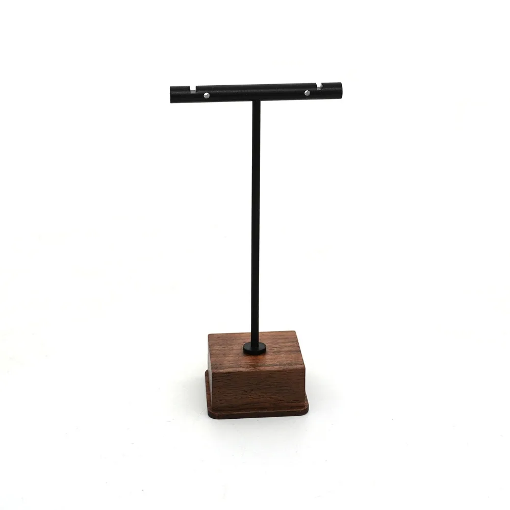 

New Copper and Wood Jewelry Display Stand Photography Props Simple Storage Rack Display Holder Earrings