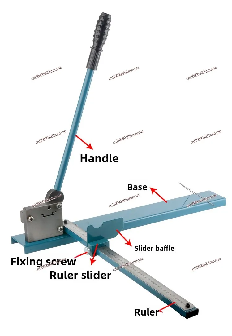 Aluminum steel high and low guide rail cutter PVC wire groove cutting machine