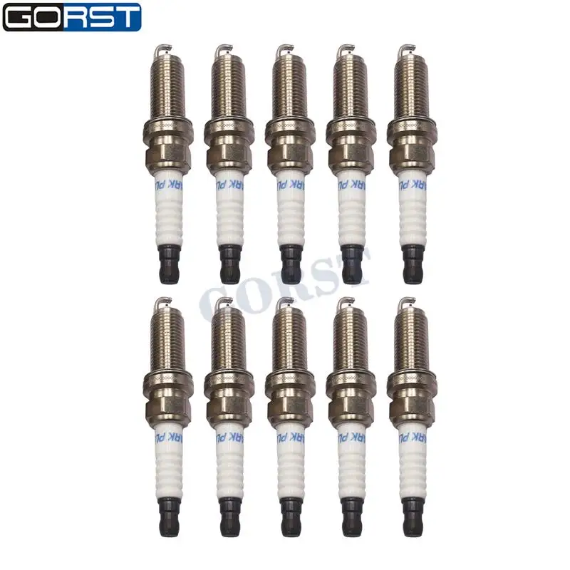 10Pcs Spark Plug 12120038349 for BMW E60 E61 E63 E64 E81 E82 ZKBR7A-HTU 12120034091