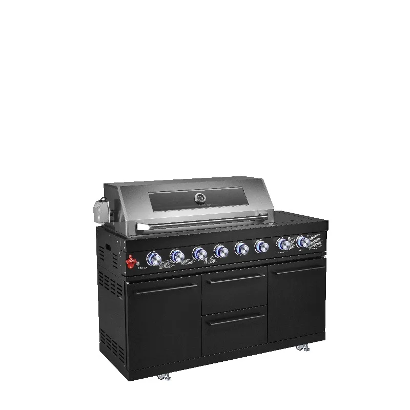 8 Burner Stainless Steel Gas BBQ Grill with Electronic Ignition & Infrared Burner, Patio Outdoor Kitchen Grill XH